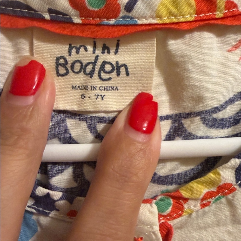 Mini Boden Floral Kids romper  - Multicolor - Picture 2 of 2